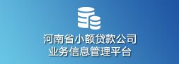 河南省小额贷款公司业务信息管理平台
